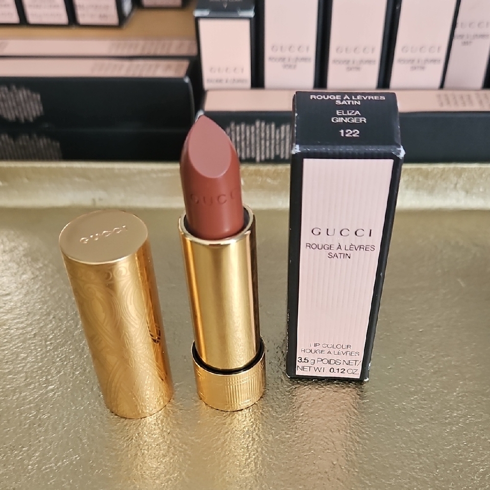 Gucci Satin Lipstick in Eliza Ginger